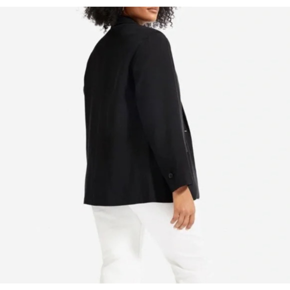 NWT Everlane Easy One Button Blazer in Black Lyocell - Picture 2 of 8